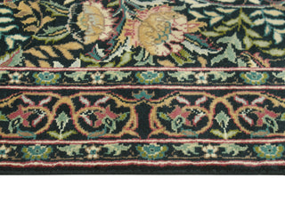 Pak-Persian Elliott Black/Green Runner, 2'7x10'1