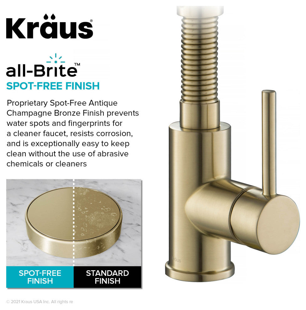 KRAUS Bolden Pull-Down Filter Kitchen Faucet SFACB w/ Purita Filtration System