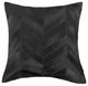 18"x18"x5" Black and Natural Pillow