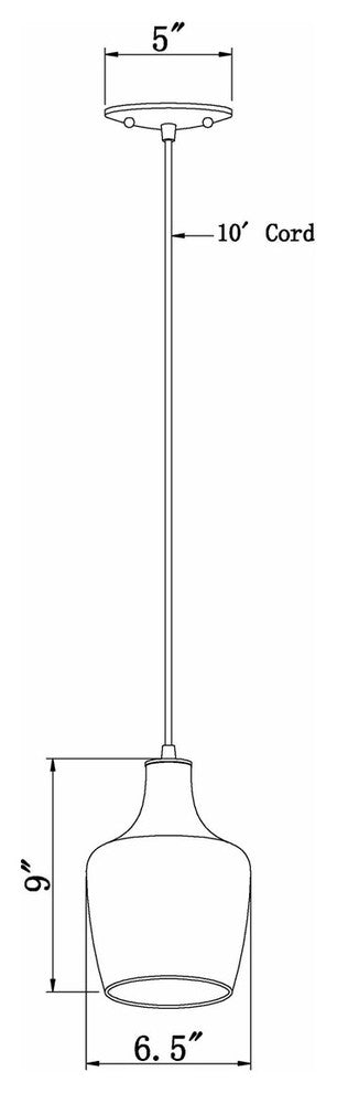 Signature 1 Light Mini Pendant, Antique Bronze