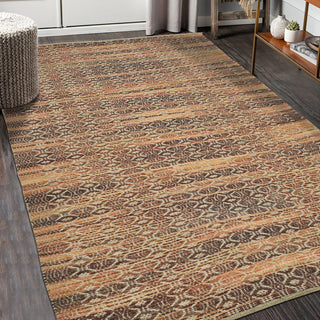 Zola Parquet Area Rug, Red, 8' x 10', Geometric
