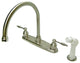 Kingston Brass Centerset Kitchen Faucet, Brushed Nickel