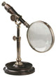 Bronzed Magnifying Glass With Stand