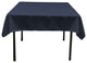LA Linen Square Polyester Poplin Tablecloth, Navy, 58"x58"