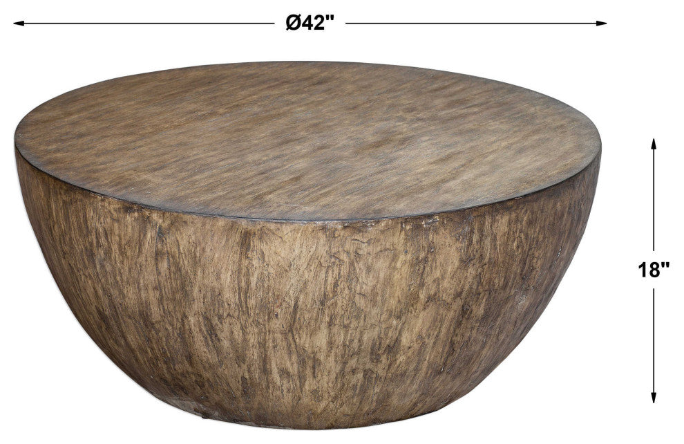 Lark Round Wood Coffee Table