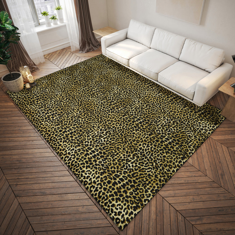 Indoor/Outdoor Mali ML2 Gold Machine Washable 5' x 7'6" Rug