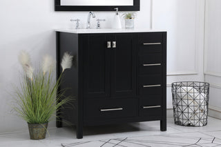 Isabel Black 32" Single Sink Bathroom Vanity