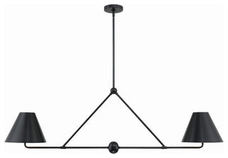 Xavier 4-Light Chandelier, Matte Black