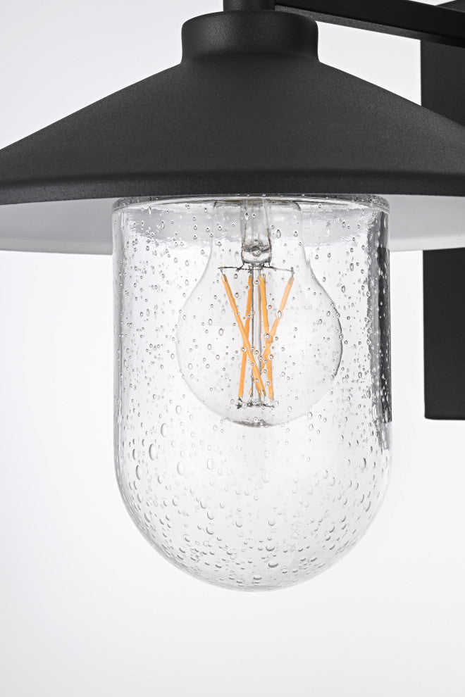 Home Living 10" Outdoor Wall Sconce, Black