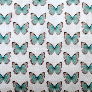 Tracy Upton Costa Rica Robin Egg Butterfly Tiny Scale Print Pillow, 12"x20"