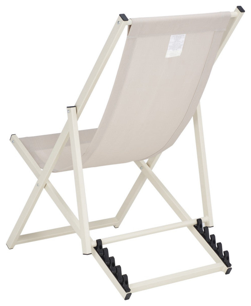 Safavieh Outdoor Breslin Set of 2 Sling Chairs Beige