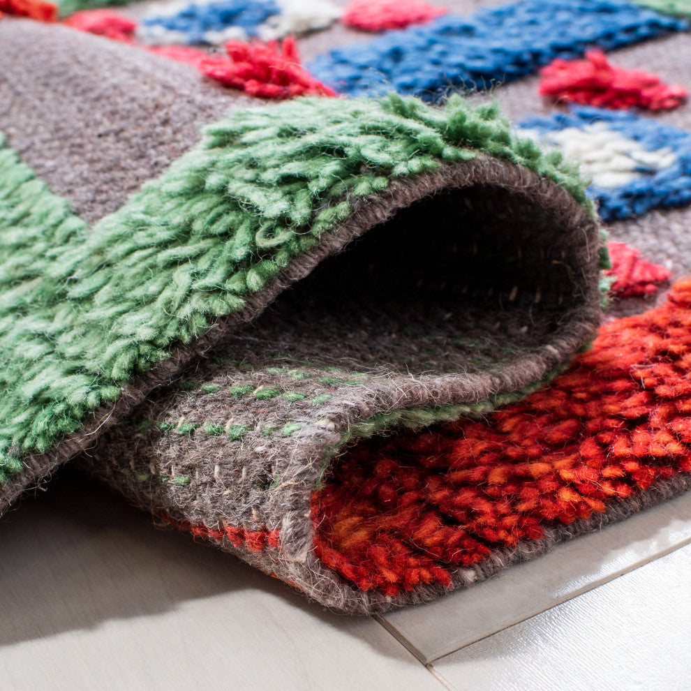 Safavieh Casablanca Collection CSB576N Rug, Blue/Green, 5' X 8'