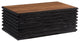 Layered Coffee Table, Burnt, Natural