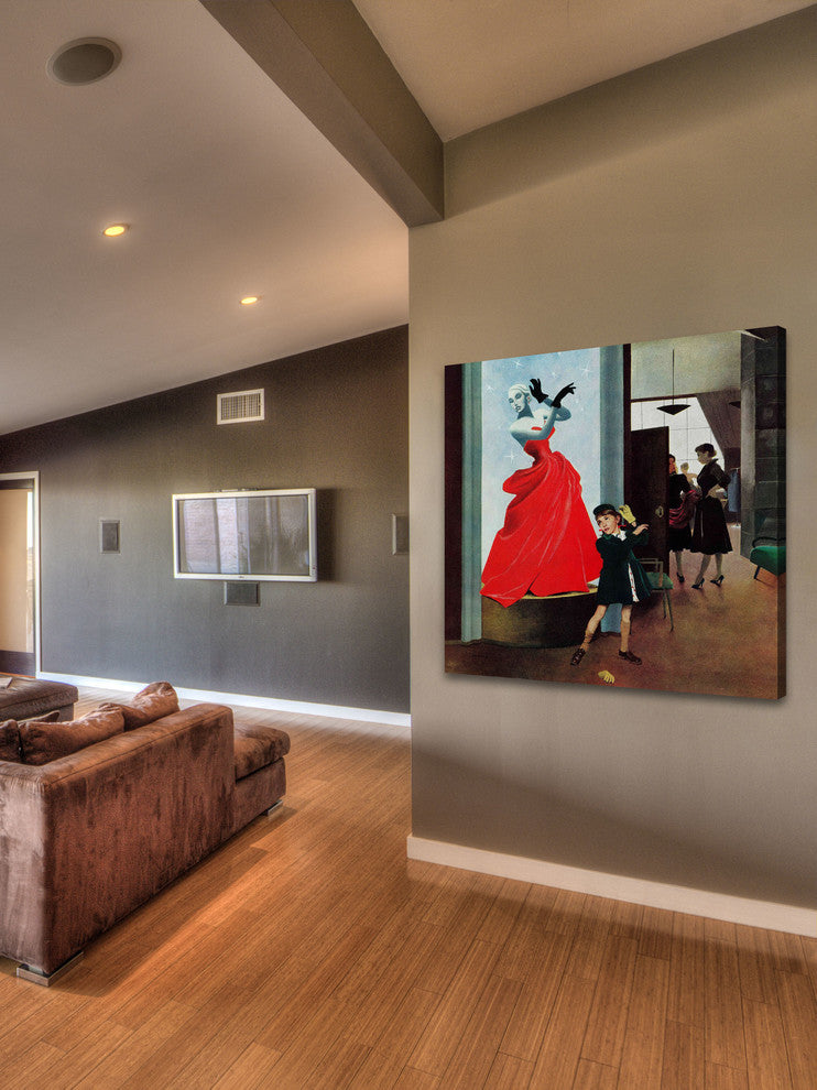 "Mannequin" Painting Print on Canvas by George Hughes