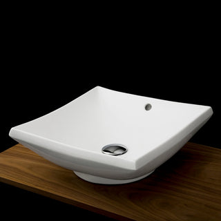 Lacava Quadrotto Collection Vessel Porcelain Lavatory, White