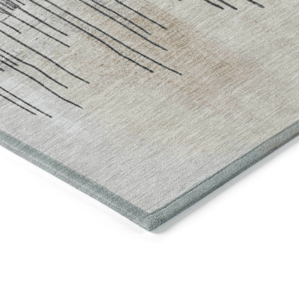 Machine Washable Indoor/Outdoor Chantille ACN1880 Ivory 9' x 12' Rug