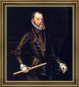 Alonso Sanchez Coello Philip II Framed Premium Canvas Print, 20"x25"