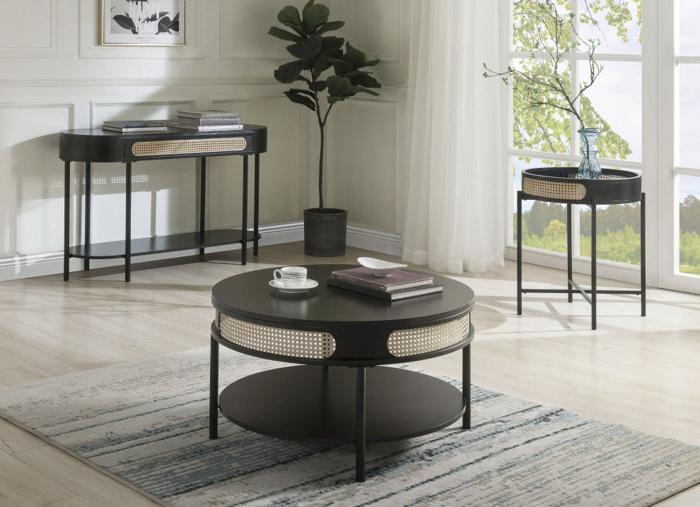 Colson End Table, Black Finish