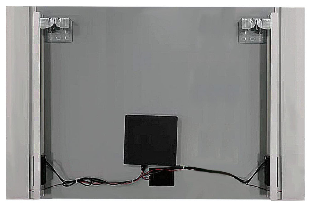 Frameless Rectangle LED Lighted Bath Vanity Mirror, 36" X 28"