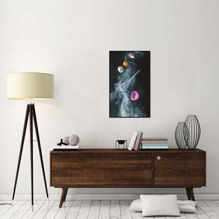 "Kitchen Mess" Framed Canvas Giclee by Dina Belenko, 23x37"