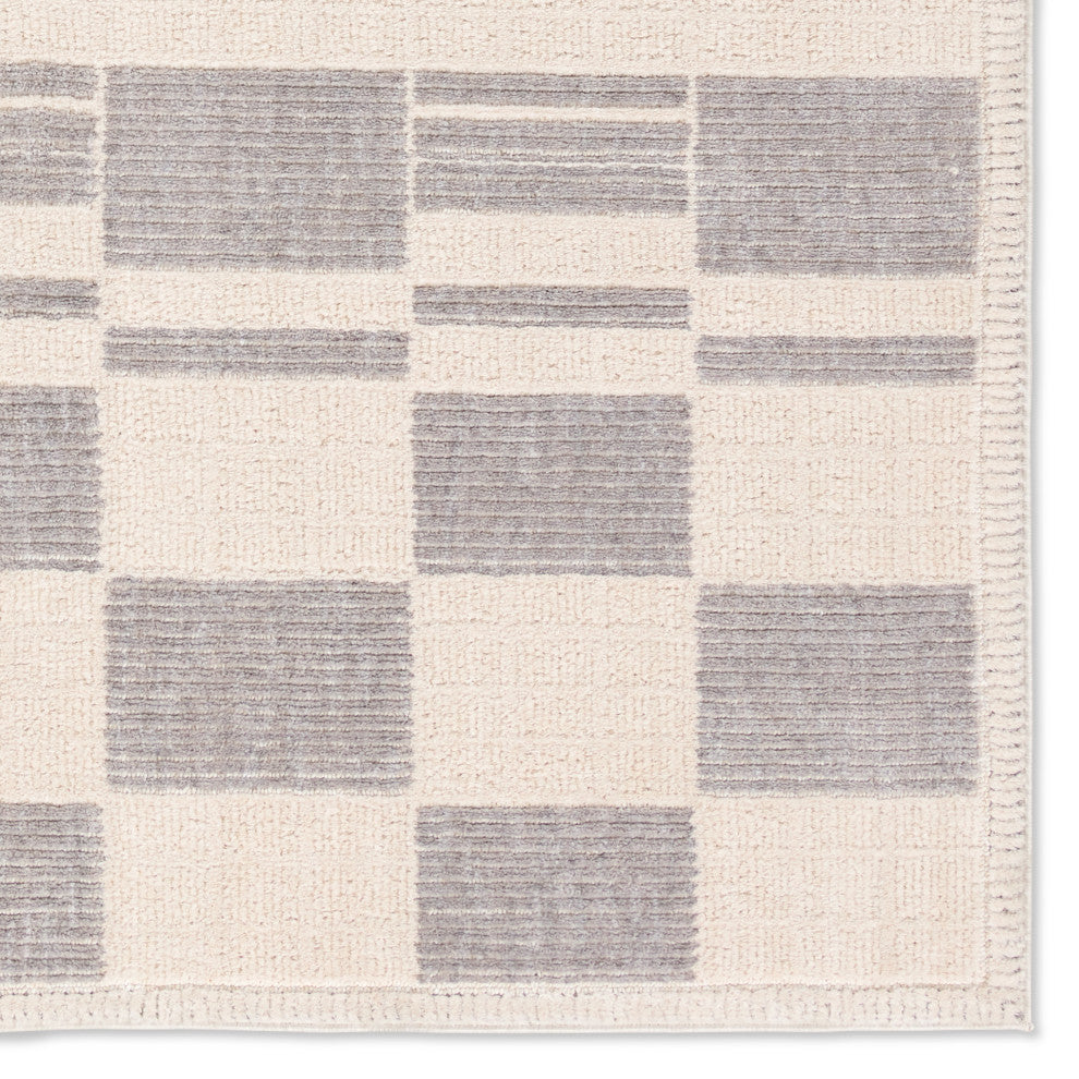 Jaipur Living Fercose CMP02 Geometric Ivory Runner Rug, 2'8"x8'