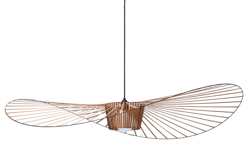 Lilly Pendant Lamp, Cooper, 67" in Dia