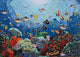 Aquatic Ocean Scene Glass Mosaic Pool Tiles, 79"x118"