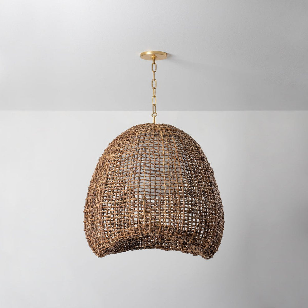 Maester Pendant, Vintage Gold Leaf