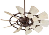Windmill Transitional Ceiling Fan, Oiled Bronze