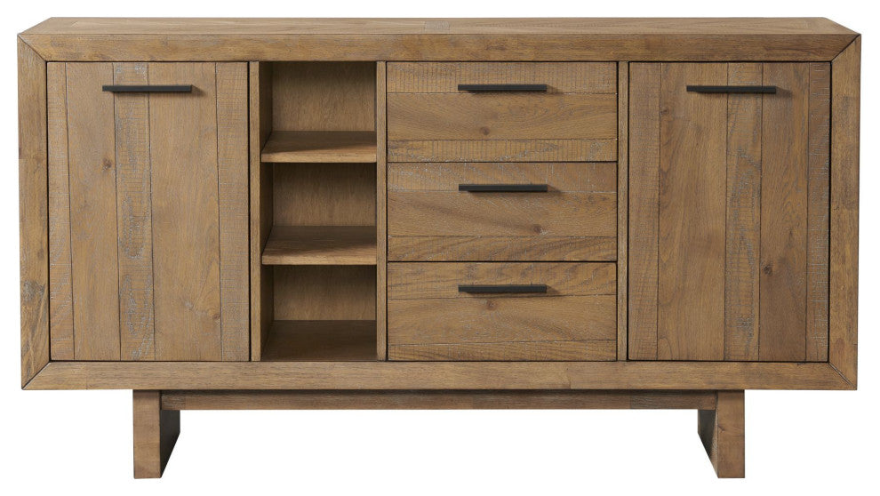 Landmark 66" Wide Sideboard, Weathered Oak