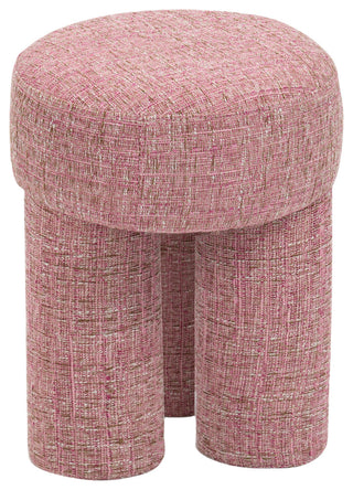 Larson Polyester Upholstered Ottoman/Stool, Pink