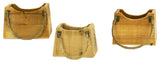 Set of Three Rustic Recycled Wood Hand Bag Planters