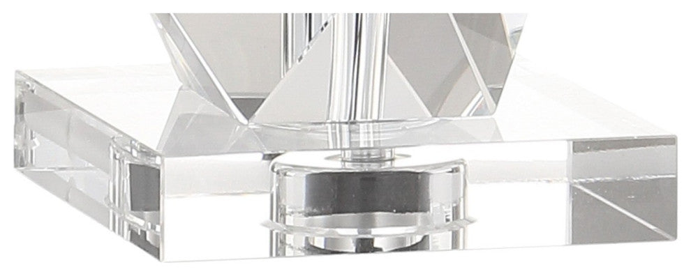 Sofia 26" Crystal Table Lamp, Clear