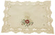 Golden Glow Embroidered Cutwork Christmas Placemats, 14"x20", Set of 4