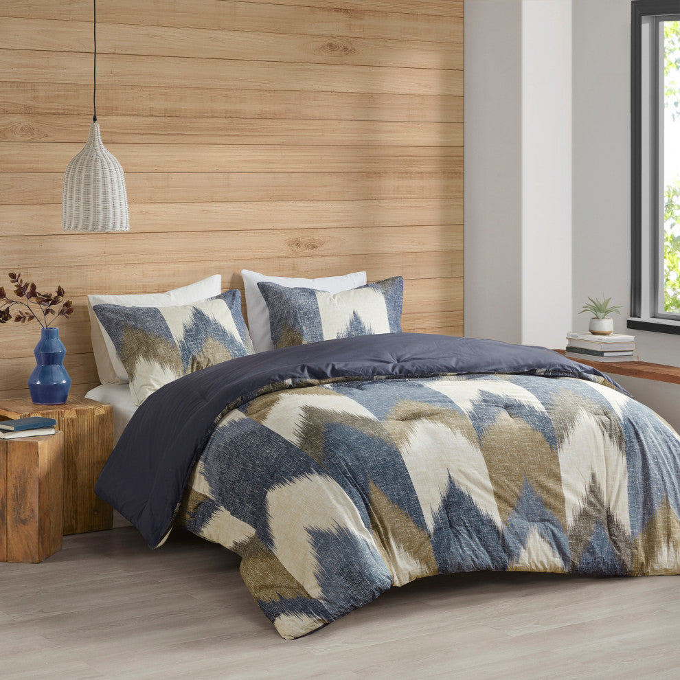 INK+IVY Printed Comforter Bedding Set, Full/Queen