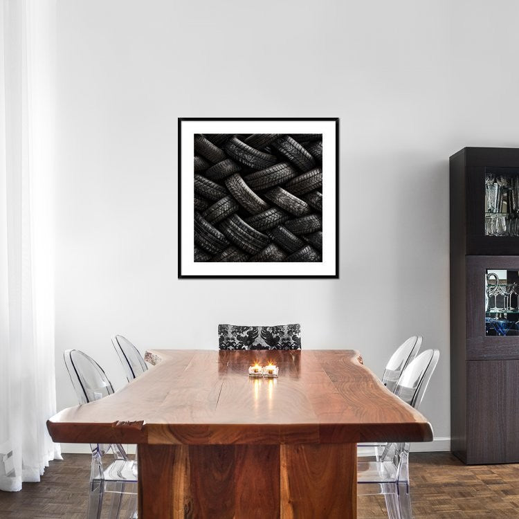 "Feeling Tired" Framed Digital Print by Piet Flour, 38"x38"