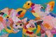 "Trois Cochons" Painting Print on Wrapped Canvas, 45x30