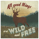 "Discover the Wild VI" Digital Paper Print by Janelle Penner, 38"x38"