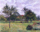 Camille Pissarro Afternoon in Eragny, Grey Weather Wall Decal Print