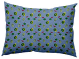 Three Veggies Pattern Decorative Throw Pillow, Cornflower, 14"x20"