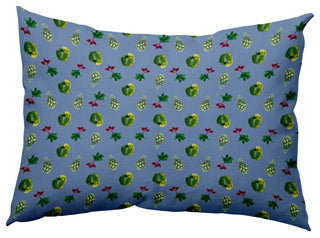 Three Veggies Pattern Decorative Throw Pillow, Cornflower, 14"x20"