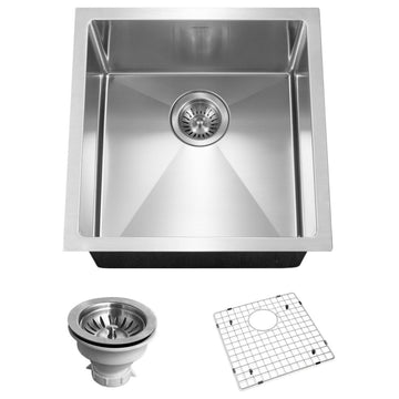 Houzer CNR-1700 Savior 17" Undermount Single Basin Stainless - Stainless Steel