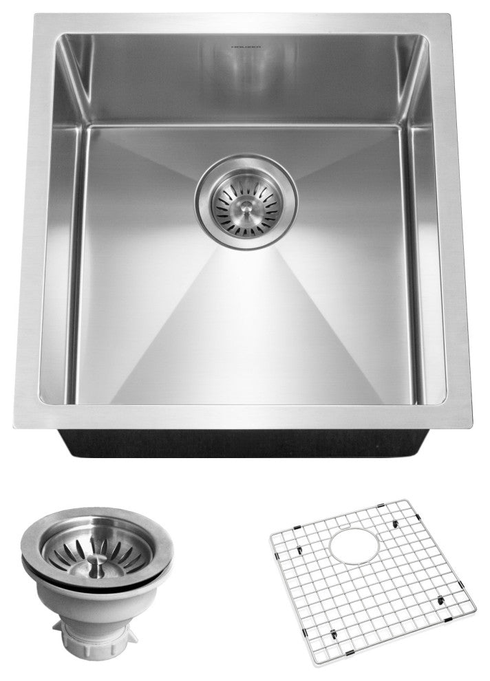 Houzer CNR-1700 Savior 17" Undermount Single Basin Stainless - Stainless Steel