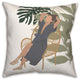 Lounging Summer Girl 18x18 Spun Poly Pillow