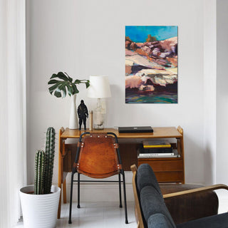 "Rugged Shore" by Eddie Barbini, Canvas Print, 18"x12"
