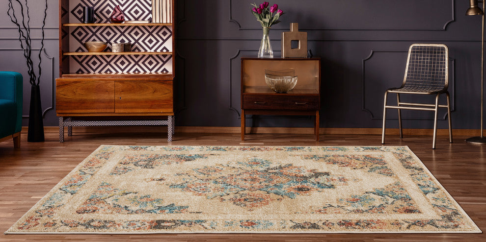 United Weavers Marrakesh Dame Cream 10x13 Rug 9'10x13'2