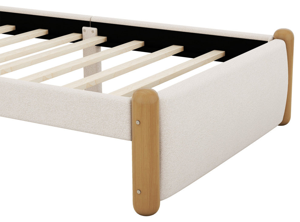 Gewnee Twin Size Upholstered Platform Bed