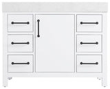 Home Living 42" Single Bathroom Vanity, White