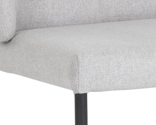 Pearce Dining Chair, Light Gray / Bravo Cognac, Set of 2