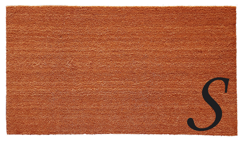 Urban Chic Monogram Doormat 18"x30", Letter S